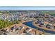 Community overview featuring a tranquil lake and numerous homes at 2209 Beauclair Ct., Myrtle Beach, SC 29579