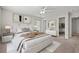 Bright bedroom with neutral walls, carpet, and ceiling fan at 2209 Beauclair Ct., Myrtle Beach, SC 29579