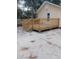 Wooden deck with railings offering outdoor space at 326 East Godbold St., Marion, SC 29571