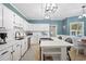 Spacious kitchen boasts modern appliances, a center island, and eat-in dining area at 40 Capt Anthony White Ln., Georgetown, SC 29440