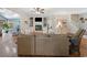 Spacious living room with fireplace and seamlessly connected living spaces at 40 Capt Anthony White Ln., Georgetown, SC 29440