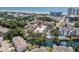 Aerial view showing building location, pool, and pond at 401 N Hillside Dr. # 3C, North Myrtle Beach, SC 29582