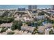 Aerial view showcasing the building's location near the ocean at 401 N Hillside Dr. # 3C, North Myrtle Beach, SC 29582