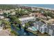 Aerial view showcasing the building's location near the ocean at 401 N Hillside Dr. # 3C, North Myrtle Beach, SC 29582