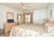 Spacious bedroom with king-size bed and ceiling fan at 401 N Hillside Dr. # 3C, North Myrtle Beach, SC 29582