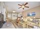 Open living room and kitchen area with coastal decor at 401 N Hillside Dr. # 3C, North Myrtle Beach, SC 29582
