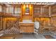 Rustic bathroom with wooden walls and urinal at 404 29Th Ave. N, North Myrtle Beach, SC 29582