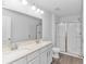 Bathroom with double vanity and a large shower at 4348 Livorn Loop # 4348, Myrtle Beach, SC 29579