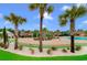 Stunning pool area with lush landscaping and cabanas at 4348 Livorn Loop # 4348, Myrtle Beach, SC 29579