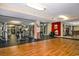 Fitness center with wood flooring and various exercise equipment at 4348 Livorn Loop # 4348, Myrtle Beach, SC 29579