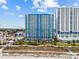 Aerial view of beachfront building at 504 N Ocean Blvd. # 1511, Myrtle Beach, SC 29577