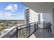 Spacious balcony overlooking the city at 504 N Ocean Blvd. # 1511, Myrtle Beach, SC 29577