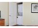 Small closet containing a stacked washer and dryer at 504 N Ocean Blvd. # 1511, Myrtle Beach, SC 29577