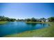 Community pond with fountain and landscaping at 562 Blue Stem Dr. # 54D, Pawleys Island, SC 29585