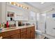 Bathroom with double vanity and shower/tub combo at 6001 - B-4 S Kings Hwy., Myrtle Beach, SC 29575