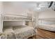 Bedroom with two bunk beds, ideal for guests at 6001 - B-4 S Kings Hwy., Myrtle Beach, SC 29575