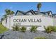 Community entrance sign for Ocean Villas at 67th at 6760 Ocean Breeze Loop, Myrtle Beach, SC 29572