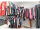 Walk-in closet with extensive hanging space, shelves, and space for storage at 688 Tattlesbury Dr., Conway, SC 29526