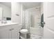 Bathroom with tub, shower and white vanity at 763 Eastridge Dr., Conway, SC 29526