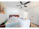 Bright bedroom with double bed and closet at 763 Eastridge Dr., Conway, SC 29526