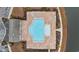 Community pool and surrounding deck seen from above at 763 Eastridge Dr., Conway, SC 29526