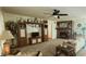 Cozy living room featuring a fireplace and built-in entertainment center at 8947 Alexander Ct., Myrtle Beach, SC 29588