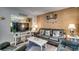 Living room with coastal decor and seating at 9661 Shore Dr. # 4B-15, Myrtle Beach, SC 29572