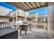 Private patio with table and chairs; perfect for relaxing at 9661 Shore Dr. # 4B-15, Myrtle Beach, SC 29572