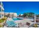 Community pool with plenty of lounge chairs at 9661 Shore Dr. # 4B-15, Myrtle Beach, SC 29572