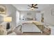 Charming bedroom with a white bed frame and a floral comforter at 1208 Maxwell Dr., Little River, SC 29566