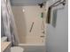 Bathroom with tub, shower, and updated fixtures at 1210 Benna Dr. # B, Myrtle Beach, SC 29577