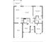 Detailed floor plan of a single-story house with labelled rooms and measurements at 160 Maggie Way, Myrtle Beach, SC 29588