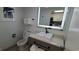 Clean bathroom with modern vanity and a shower/tub combo at 2000 N Ocean Blvd. # 1206, Myrtle Beach, SC 29577