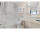 Bathroom with shower/tub combo and vanity at 201 74Th Ave. N # 1405, Myrtle Beach, SC 29572