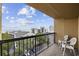 Balcony with partial ocean and building view at 210 75Th Ave N # 4054, Myrtle Beach, SC 29572