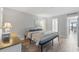 Cozy bedroom with a comfortable bed and tile floor at 210 75Th Ave N # 4054, Myrtle Beach, SC 29572