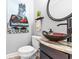 Stylish bathroom with unique sink and modern decor at 212 4Th Ave. N # 102, North Myrtle Beach, SC 29582