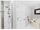 Bathroom with shower, bathtub, and modern fixtures at 212 4Th Ave. N # 102, North Myrtle Beach, SC 29582