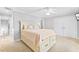 Bright bedroom with double bed, built-in drawers and carpet flooring at 212 4Th Ave. N # 102, North Myrtle Beach, SC 29582