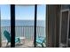 Balcony with two chairs and an ocean view at 2406 N Ocean Blvd. # Ph4-1704, Myrtle Beach, SC 29577