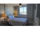 Bedroom with a double bed and ocean view at 2406 N Ocean Blvd. # Ph4-1704, Myrtle Beach, SC 29577