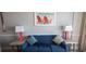 Comfortable living room features stylish sofa and end tables at 2406 N Ocean Blvd. # Ph4-1704, Myrtle Beach, SC 29577