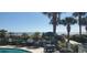 Oceanfront pool with patio furniture at 2406 N Ocean Blvd. # Ph4-1704, Myrtle Beach, SC 29577
