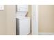 Laundry featuring a stacked washer and dryer at 2504 N Ocean Blvd. # 832, Myrtle Beach, SC 29577