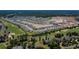 Aerial view of a new home community with golf course and water features at 272 Hawks Run Dr., Calabash, NC 28467