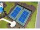 Two well-maintained pickleball courts are ready for play at 272 Hawks Run Dr., Calabash, NC 28467