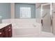 Bathroom features a shower and garden tub at 3562 Battery Way Ct., Myrtle Beach, SC 29579