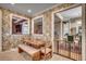 Kitchen breakfast nook with built-in bench seating and a view to the living area at 4280 Doral Pl., Myrtle Beach, SC 29579