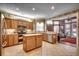 Well-equipped kitchen with stainless steel appliances and an island at 4280 Doral Pl., Myrtle Beach, SC 29579