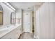 Elegant bathroom with double vanity and a large shower at 520 Hobie Cat Rd., Myrtle Beach, SC 29588